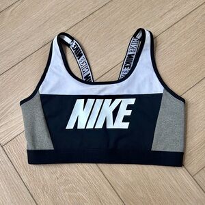 Black, Grey & White Nike Sports Bra, Medium